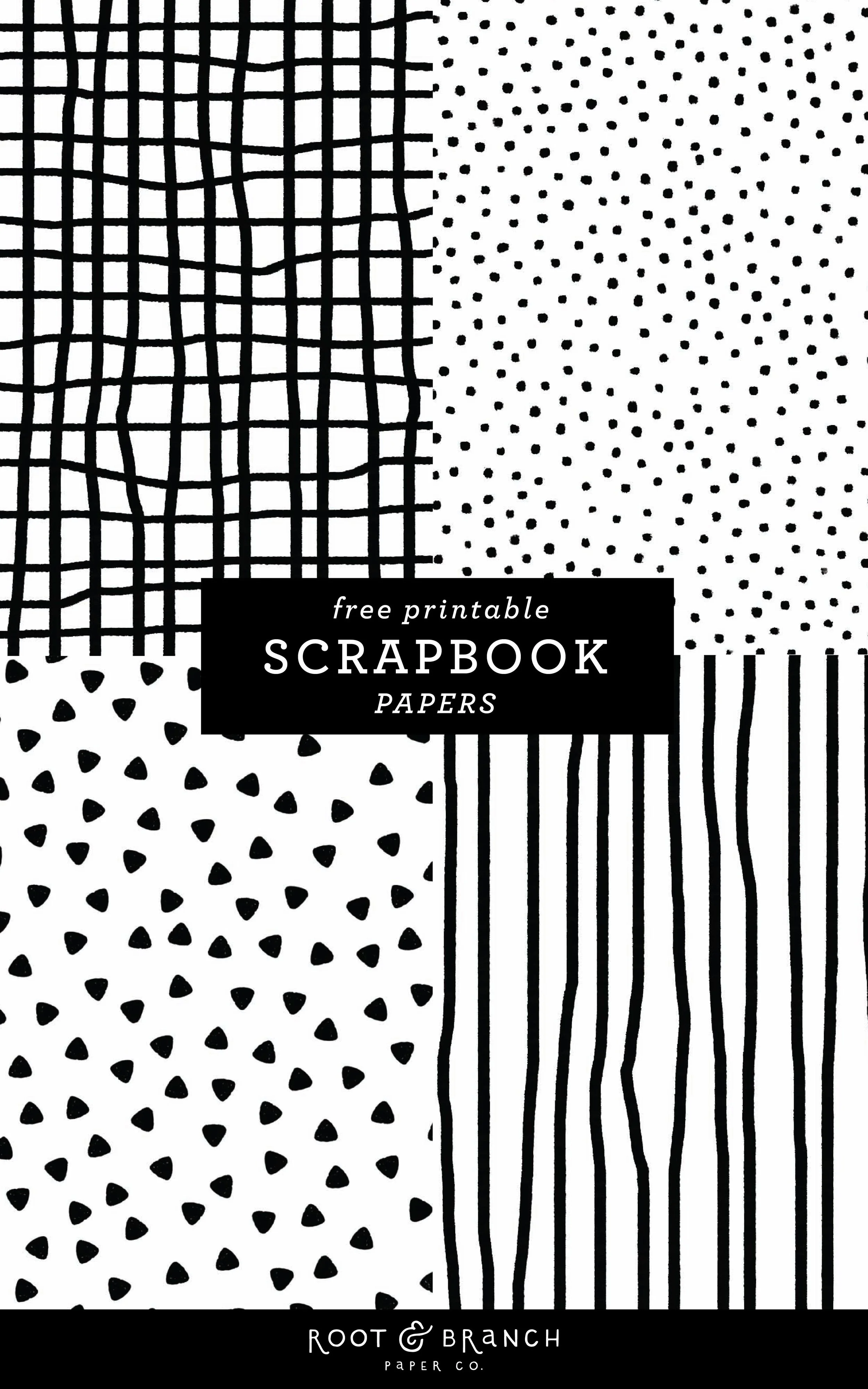 Free Printable Scrapbook Ideas